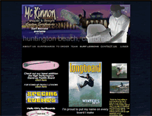Tablet Screenshot of mckinnonsurfboards.com